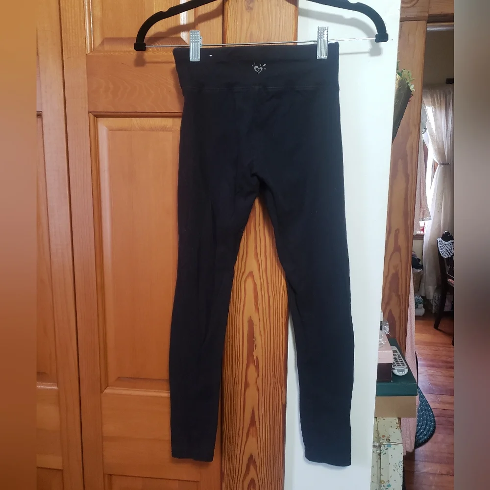 Justice Classic Black Leggings Pants Girls 10